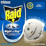 Raid Night & Day Trio Insekten-Stecker, elektrischer Mücken-Schutz auch für Fliegen und Ameisen,...