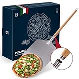 Blumtal Pizzaschieber mit großer Fläche und abnehmbaren Griff - 30,5cm x 30,5cm Pizzaschaufel...