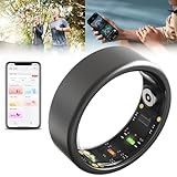 Smart Ring Gesundheitstracker für Damen & Herren, mit Bluetooth 5.1, Herzfrequenzmesser, HRV,...