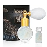 AOOWU Glitter Spray, Glitzer Spray für Face und Body, Glitzer Haarspray Make-up Sparkle Puder...