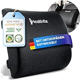 Healthfix® Lendenkissen - Ergonomisches Rückenkissen für Optimale Sitzhaltung | Universell...