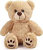 LotFancy Teddybär Plüschtier Kuscheltiere 25cm, Teddy Bär Klein Braunbär Süße Stofftier...