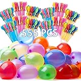 Betensh 555 Wasserbomben Selbstschließend, Wasserballons, Bunt Wasserbombem, 60 Sekunden...