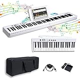 Dulcette Faltbare E-Piano-Tastatur, tragbare Tastatur mit 88 Tasten, halbgewichtete...