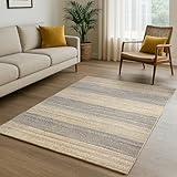 MY-RUG Handweb-Teppich aus Jute, Natur Wohnzimmerteppich, weicher Jute Teppich flach gewebt,...