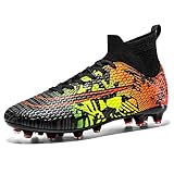 VTASQ Herren Fußballschuhe High Top Spikes Professionelle Herren Athletics Trainingsschuhe Sport...