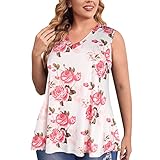 Thermo-Shirt für Damen, Basic-Tops, Übergröße, Tank-Tops, ärmellos, Sommer, lässig, Bluse,...