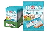 IBONS Kaubonbons 10 x 92 g (Ingwer-Limette mit Honig und Minze)