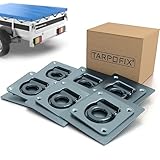 Tarpofix® Anhänger Zurrösen mit Gegenplatten (6 Stück) | Robuste Zurrmulden mit Einer geprüften...