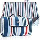 Sekey Picknickdecke Wasserdicht 200x200cm, Sandfeste Strandmatte, PEVA-Wasserdichter Untergrund,...