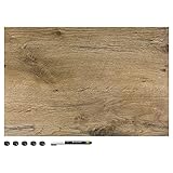 Navaris Magnettafel Magnetpinnwand Memoboard zum Beschriften - 60x40 cm Notiztafel div. Designs -...