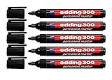 edding 300 Industry Permanent Marker - Rundspitze - Beschriftung von Karton, Metall, Gummi und Glas,...