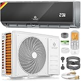 KESSER® Split Klimaanlage Set Quick Connect 9000 BTU 2,6 kW – WiFi & App Klimagerät mit...
