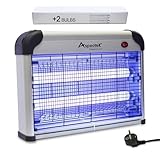ASPECTEK Insektenvernichter elektrisch 20W – Fliegenvernichtung mit UV-Lampe, Mückenlampe für...