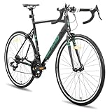 Hiland 28 Zoll Rennrad 14 Gang, Aluminium Rahmen 700c Rennrad, 570mm Rahmen City Pendler Fahrrad...