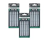 15 x Key BladesT123X Mehrzweck-Stichsägeblätter aus Stahl, 1,5 mm - 10 mm - 1199