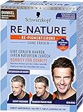 Re-Nature Re-Pigmentierung Haarfarbe Men Dunkel Dunkelbraun bis Schwarz, 3er Pack(3 x 145 ml)