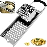Kezidhp Spätzlehobel, Spätzlepresse Edelstahl mit Gummigriff, Kartoffelpresse, Spätzleschaber,...