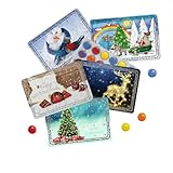 5er Mix-Set Mini-Adventskalender mit Schokolinsen - Der vielleicht kleinste Advents-Kalender der...