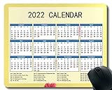 2022 Kalender Mauspad mit Feiertagen, Kamille Blütenblätter Blumen Weiche Mauspads