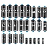 SIRLOMU 25Stück Angelgewichte Kit, Angeln Angel Bleie Set, Abnehmbare Angelgewichte, Laufblei...