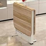 Faltbarer Esstisch mit Blättern, ausziehbar, aus Holz, platzsparend, multifunktional, 3-in-1,...