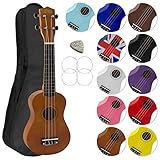 Mad About SU8-NT Sopran-Ukulele in Natur mit einer GRATIS Gigbag, Pick und Ersatzsaiten - großartig...