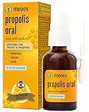 Medex Propolis Oral, Mund- und Rachenspray, wasserbasiert, OHNE Alkohol; mit Honig, Salbei, Niacin,...