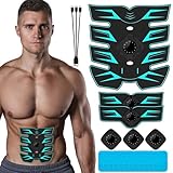 Mapille EMS Bauchmuskeltrainer, EMS Elektrische Muskelstimulation, 12 Modi & 20 Intensitäten, EMS...