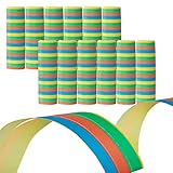 Idena 8274040 - Luftschlangen Set, 12 Rollen mit je 18 Abrisse, Dekoration, Kindergeburtstag,...