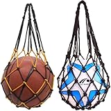 Ballnetz,2Stück Fußball-Netztasche,Balltasche Fussball,Balltasche aus Nylon,für...