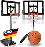 CAPRISPORTS® Basketballkorb Outdoor [höhenverstellbar: 135-305 cm] für Kinder ab 14 Jahren &...