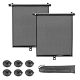 KXVXXV 2er-Set Sonnenrollo Auto Sonnenschutz Auto Seitenscheibe für Babys & Kinder（40 x 60cm,...