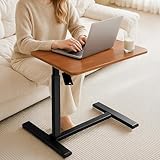 Stehpult Höhenverstellbarer Stehtisch mit 4 Rollen - Mobiler Stufenlos Höhenverstellbarer...