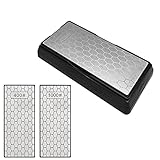 Deruilong Doppelseitiger Diamant-Schleifstein für Schere, Messer, Outdoor, Küche,...