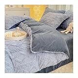 USOHJZ Warme Bettbezüge aus TAFT-Samt, warme, weiche und kuschelige Fleecedecken Plüschfasern,...