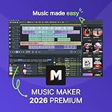 MUSIC MAKER 2026 Premium – Music made easy | Audio Software | Musikprogramm | für Windows 10/11 |...