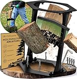 PUREWERK® Holzspalter manuell [Ø 22 cm] - robuster Holz-Spalter für Anzündholz aus...