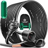 KESSER® Verlängerungskabel 20m mit Schutzkappe Outdoor - für Innenbereich Außenbereich -...