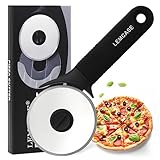 LEMCASE Pizzaschneider - Pizzaroller, Pizza Cutter, Pizzamesser, Pizzarad - Pizza Schneiderroller...