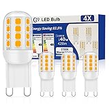 YzzYzz G9 LED Lampe Warmweiß 2700K, Leuchtmittel 2,6W entspricht 30W-40W Halogenlampe, Glühbirne...