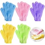 Demason 5 Paar Peeling-Handschuhe, Dusche Handschuh Badehandschuhe Body Scrubbing Handschuh...
