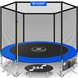 KESSER® Trampolin | Komplettset mit Sicherheitsnetz, Leiter, Randabdeckung & Zubehör |...