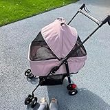 3-in-1-Kinderwagen für kleine Hunde und Katzen, zusammenklappbarer Kinderwagen mit verstellbarem...