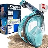 Die Preisgekrönte KAIMANA® Schnorchelmaske für Erwachsene & Kinder - absolut CO2 sicher - inkl....