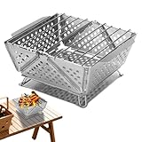 Holzkohlegrill: Leichtes, kompaktes tragbares Design, zusammenklappbarer Holzkohlegrill für...