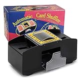 ZAKVOP Kartenmischmaschine Elektrische 2 Decks, Automatischer Kartenmischer für Spielkarten wie...