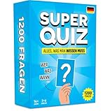Super Quiz - Deutsche Version - Trivial Gesellschaftsspiele für Erwachsene mit 1200 Fragen -...