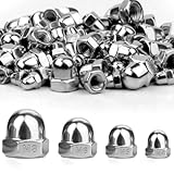 SWTYExt 115 Stück Hutmuttern Hohe Form Set M4 M5 M6 M8 Hutmuttern DIN 1587 Sechskant Hutmuttern...