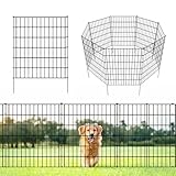 ARIFARO Dekorative Gartenzaun 5 Panels Gesamtlänge 3,5m (81cm H x 71cm B) Keine Graben Tier...